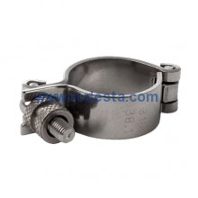 Pipe clamp, hinged